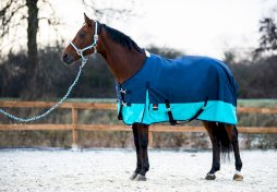 Derka padokowa przeciwdeszczowa START 2-tone z polarem, navy/aqua