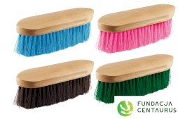 Szczotka syntetyczna dla koni z Fundacji Centaurus, różne kolory