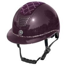 Kask jeździecki FairPlay QUANTINUM W-V SPOTLIGHT SHINY SILVER, jagodowy S