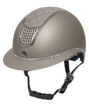 Kask jeździecki FairPlay QUANTINUM W-V SPOTLIGHT MATT SILVER, migdałowy