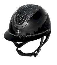 Kask jeździecki FAIRPLAY EQUILEUS W-V STELLIFY SHINY, czarny