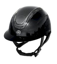 Kask jeździecki FAIRPLAY EQUILEUS W-V CARBON SHINY, czarny