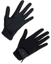 Rękawiczki jeździeckie na lato Premium Covaliero 2026, czarne