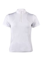 Koszulka konkursowa ze stójką Glam, biała