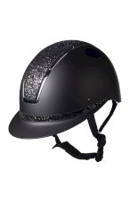 Kask jeździecki HKM Lady Shield Elegant, czarny/srebrny