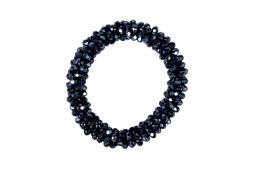 Ozdobna gumka do włosów Crystal, granatowa