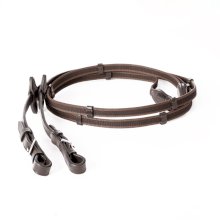 Cienkie wodze gripp ze stoperami, brązowe