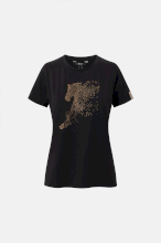 T-Shirt Kathrin damski w stylu westernowym, czarny