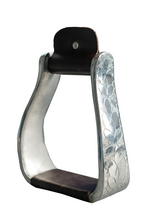 Strzemiona westernowe z wytłaczanym wzorem, aluminiowe