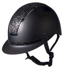 Kask HKM Lady Shield Elegant, czarny/srebrny