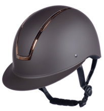 Kask HKM Lady Shield, brąz/rosegold