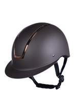 Kask jeździecki HKM Lady Shield, brąz/rosegold