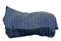 Derka padokowa Norwich Highneck 600D, kratka niebieska