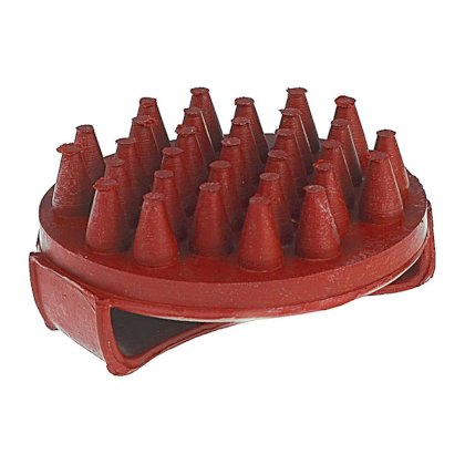 Zgrzebło do masażu, czerwony