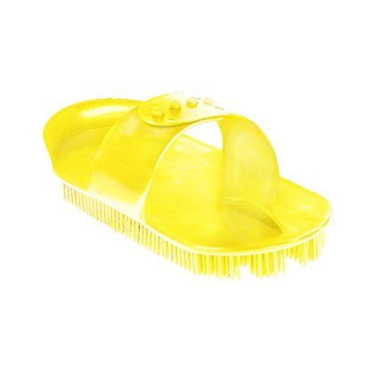 Zgrzebło plastikowe, żółty