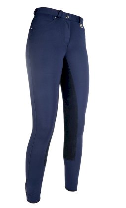 Bryczesy HKM Comfort Fit, granatowy/granatowy