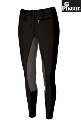 Bryczesy Pikeur Lucinda Grip Kontrast, czarne/szary lej