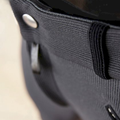 Bryczesy męskie Spasport z krótkim lejem, szaroczarne