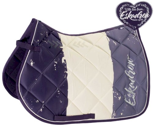 Czaprak Eskadron Glossy Printed CS AW18, plum-marshmellow-lavender