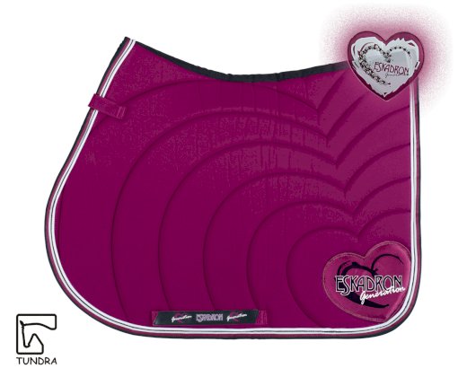 Czaprak Eskadron w Tundrze - Heart Quilted Eskadron Next Generation, berry