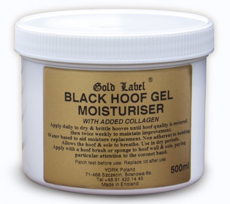 Hoof Gel Moisturer Black Gold Label do kopyt, 500ml