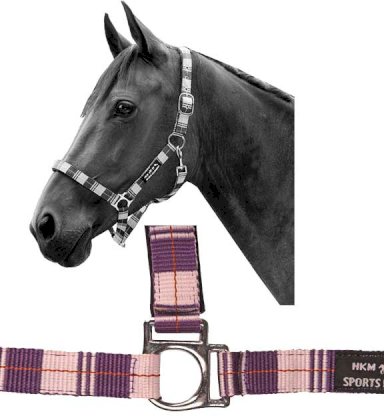 Kantar podszyty HKM -Karo-, jasnoróżowy/lila