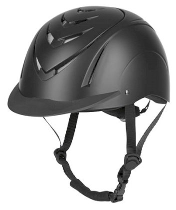 Kask jeździecki Nerron, czarny, matowy Wrocław