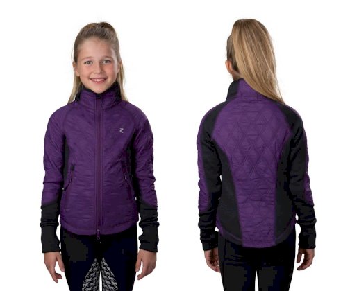 Kurtka jeździecka Horze Zoe Jrunior w kolorze fioletowym