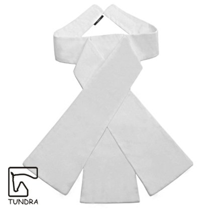 Plastron jeździecki, biały