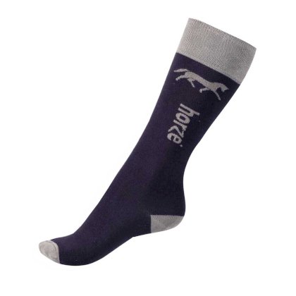 dziecięce podkolanówki jeździeckie Horze Bambo, granatowe 29-35