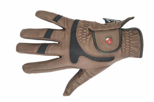 Rękawiczki HKM Professional Air Mesh, ciemny brązowy