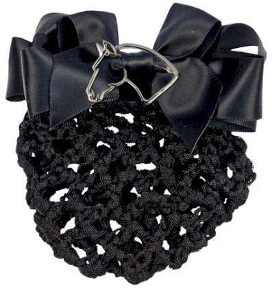 Siatka HR na włosy, czarna ze srebrną głową