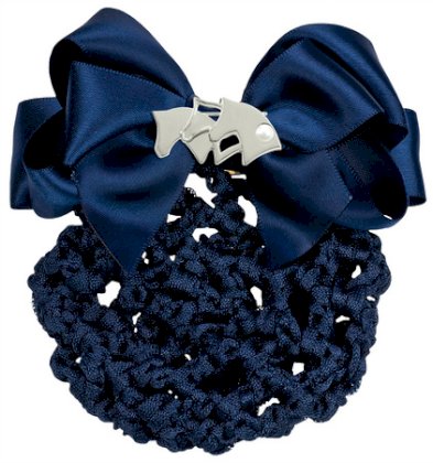 Siatka HR na włosy, granatowa z 3 srebrnymi głowami