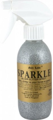 Sparkle Spray Silver Gold Label spray z brokatem