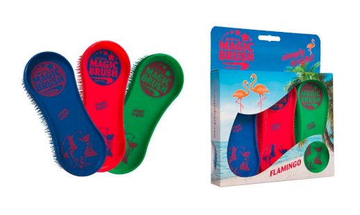 Szczotki MagicBrush dla konia, Flamingo