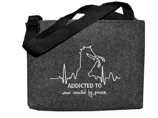 Torba jeździecka Lifeline marki Addicted to, antracyt