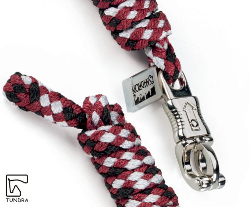 Eskadron Wrocław - uwiąz Eskadron Classic Sports z kar. bezpiecznym, bordo-biały-czarny, jesień-zima 2015