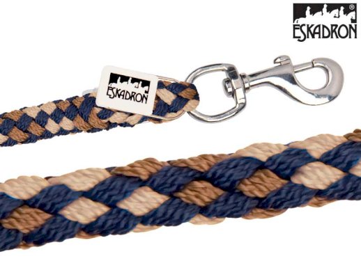 uwiąz Eskadron, zapięcie klasyczne, granatowo-orzechowo-brązowy