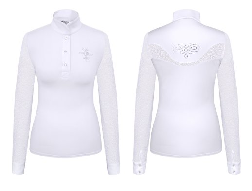 Koszulka konkursowa długi rękaw FP Cecile, biały Fair Play Nowa wersja typu longsleeve top sellera Fair Play - bluzki konkursowej Cecile.