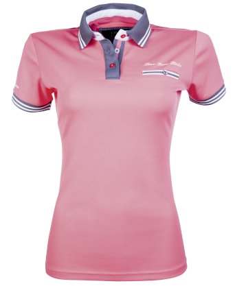 Koszulka polo -Black & White- HKM, koral, 92353004