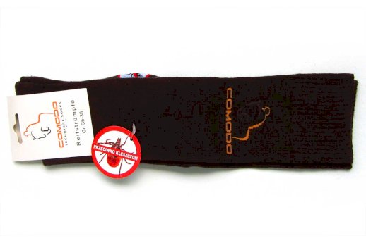 Podkolanówki jeźdź. przeciwkleszczowe, brązowe