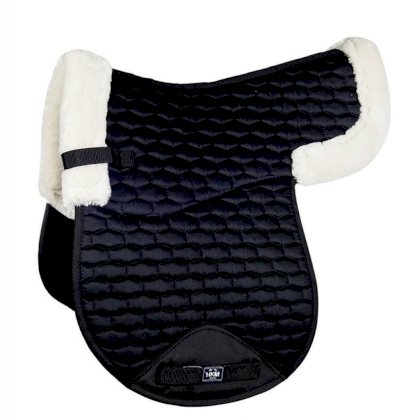 Potnik z futerkiem HKM 10008. Kategoria: koń, produkty z owczej wełny,  jesień zima 2017. Kolor czarny/naturalny