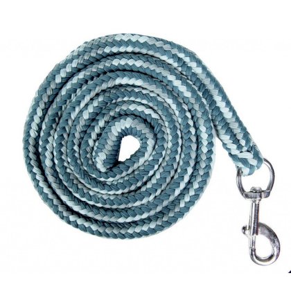 Kantar i Uwiąz 180 cm z klasycz.karab. -Prag- HKM, aqua