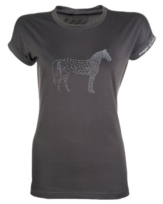 Koszulka -Crystal Horse- HKM, antracyt