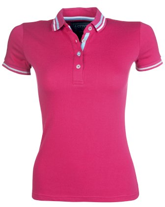 Koszulka polo do jazdy konnej -Active 19-, różowy