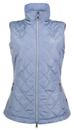 Kamizelka jeździecka -Limoni quilt-, przydymiony niebieski