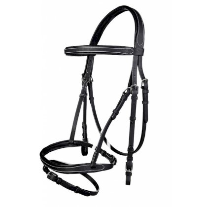 Ogłowie -Judith- HKM, czarny