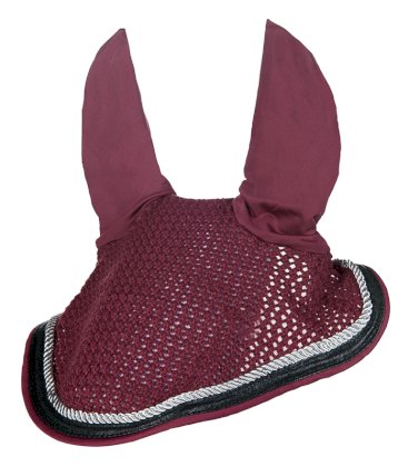 Nauszniki dla konia -Clara-, bordowy