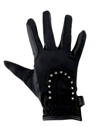 Rękawiczki -Glitter- HKM, czarny, 105389100