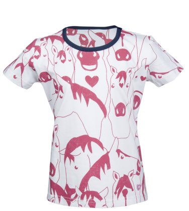 Shirt -Santa Fe- Little sister, ecru/róż, 97501339